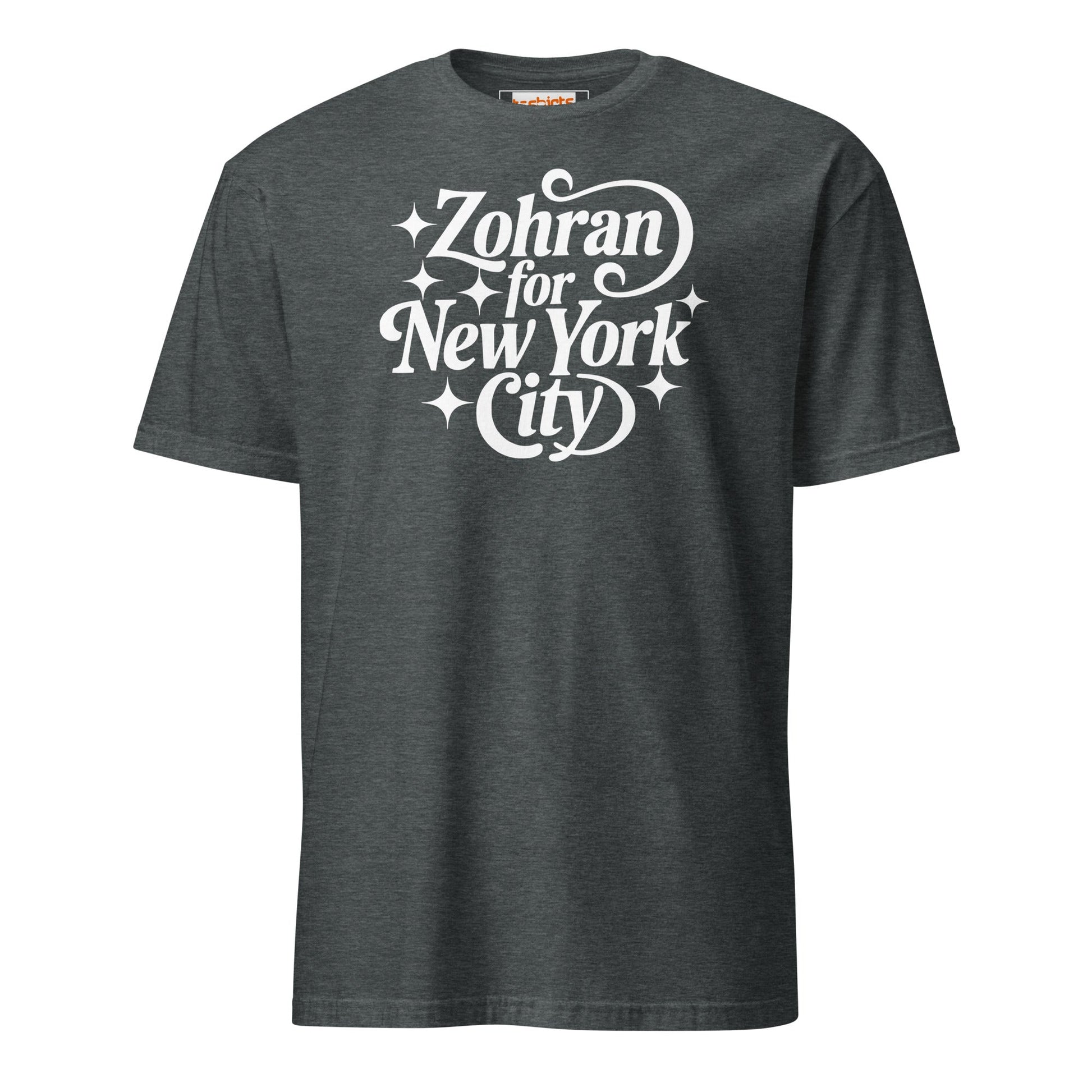Zohran For New York T-Shirt – Political Campaign Tee - Dark Heather - T-Shirts Online