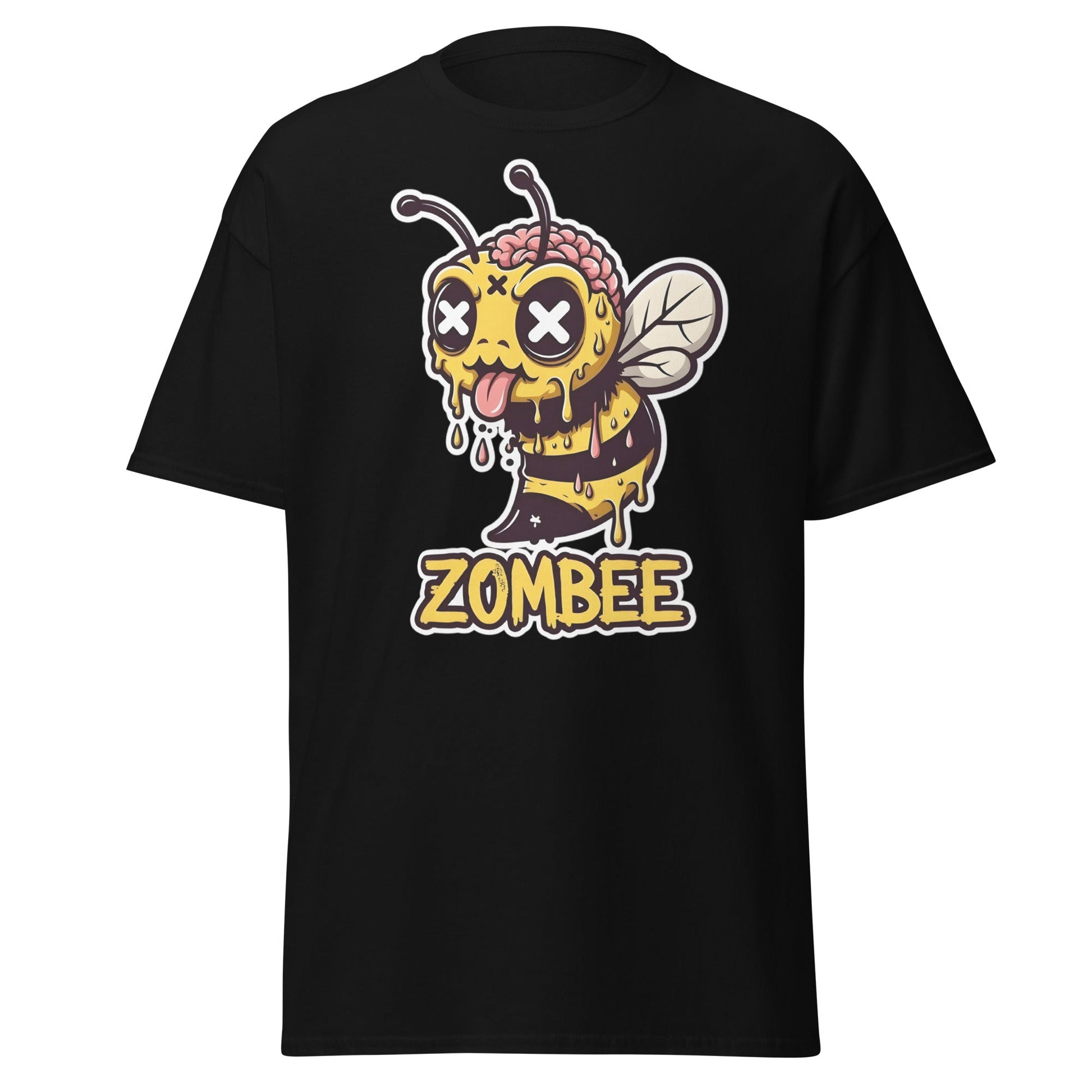 Zombee T-Shirt – Funny Zombie Bee Horror Pun Graphic Tee - Black - T-Shirts Online