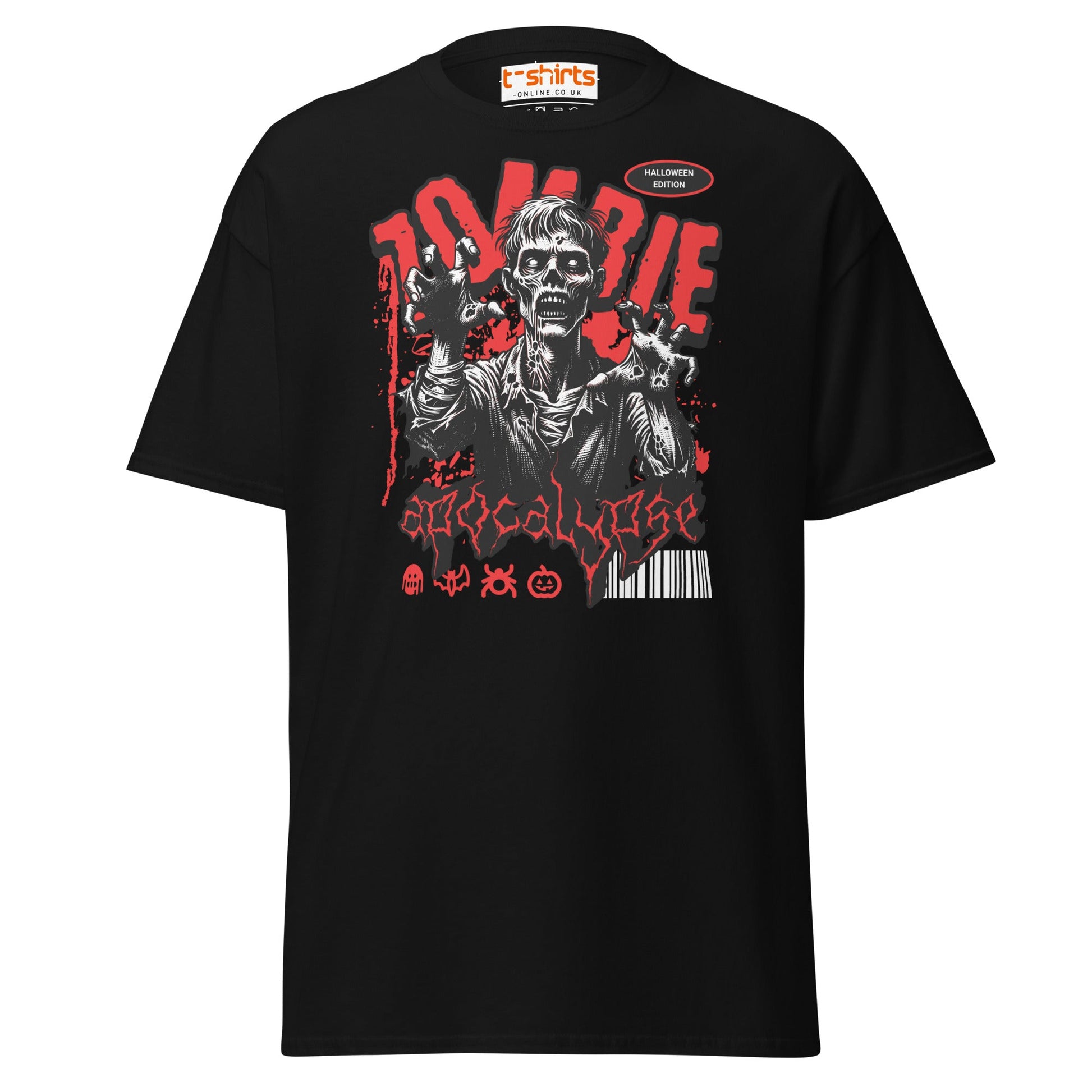Zombie Apocalypse Halloween T-Shirt - Black - T-Shirts Online