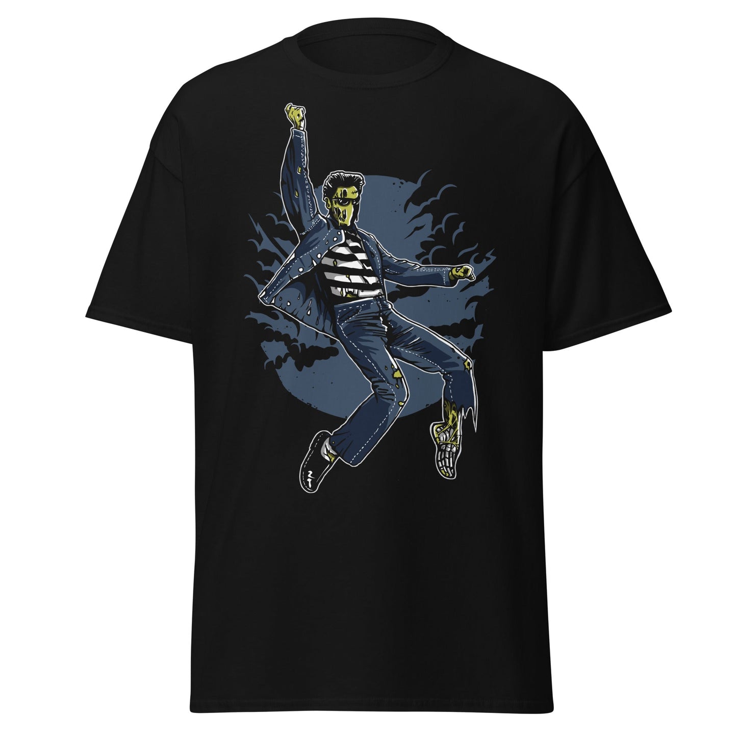 Zombie King Jumpsuit T-Shirt | Undead Rock and Roll Tee - S - T-Shirts Online