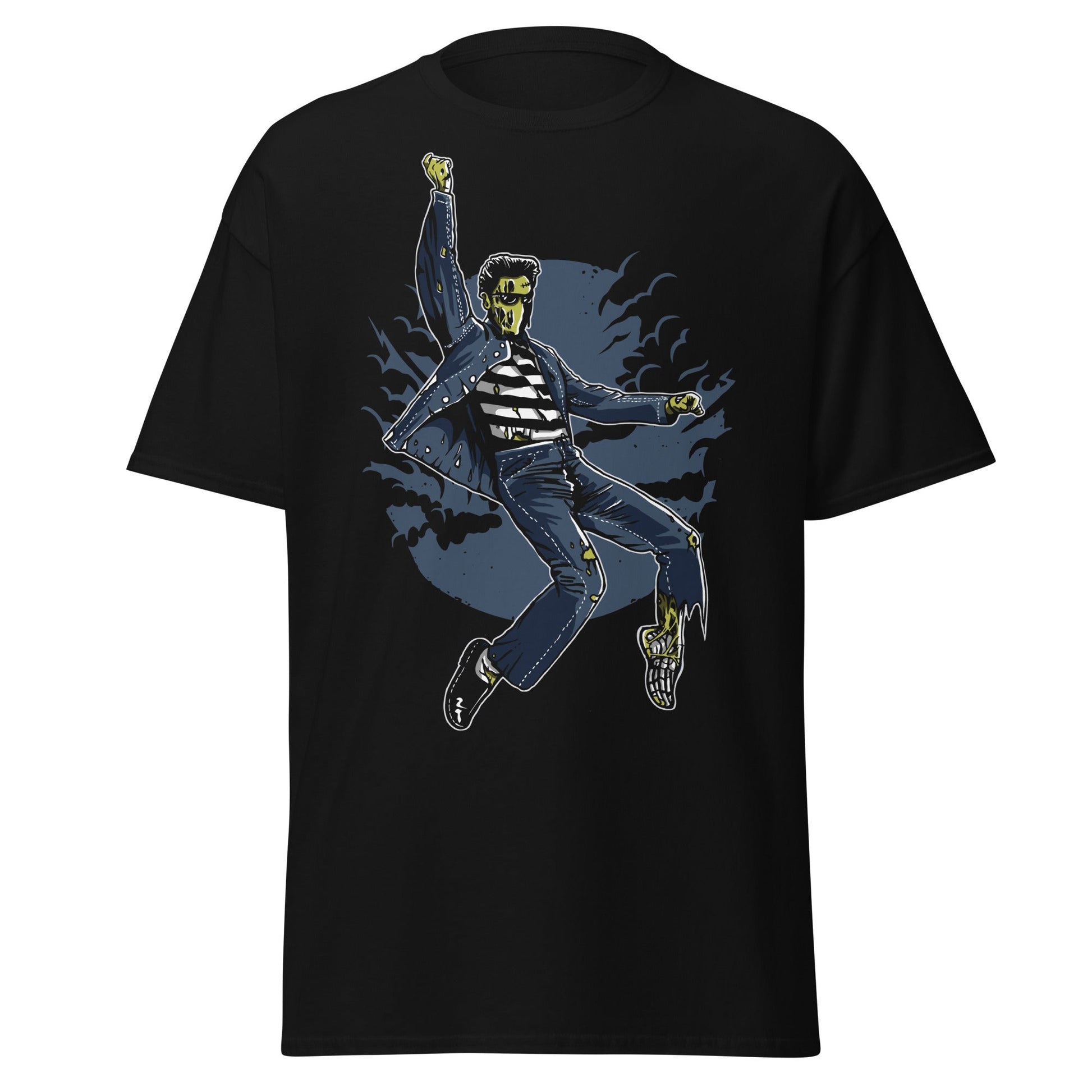 Zombie King Jumpsuit T-Shirt | Undead Rock and Roll Tee - S - T-Shirts Online