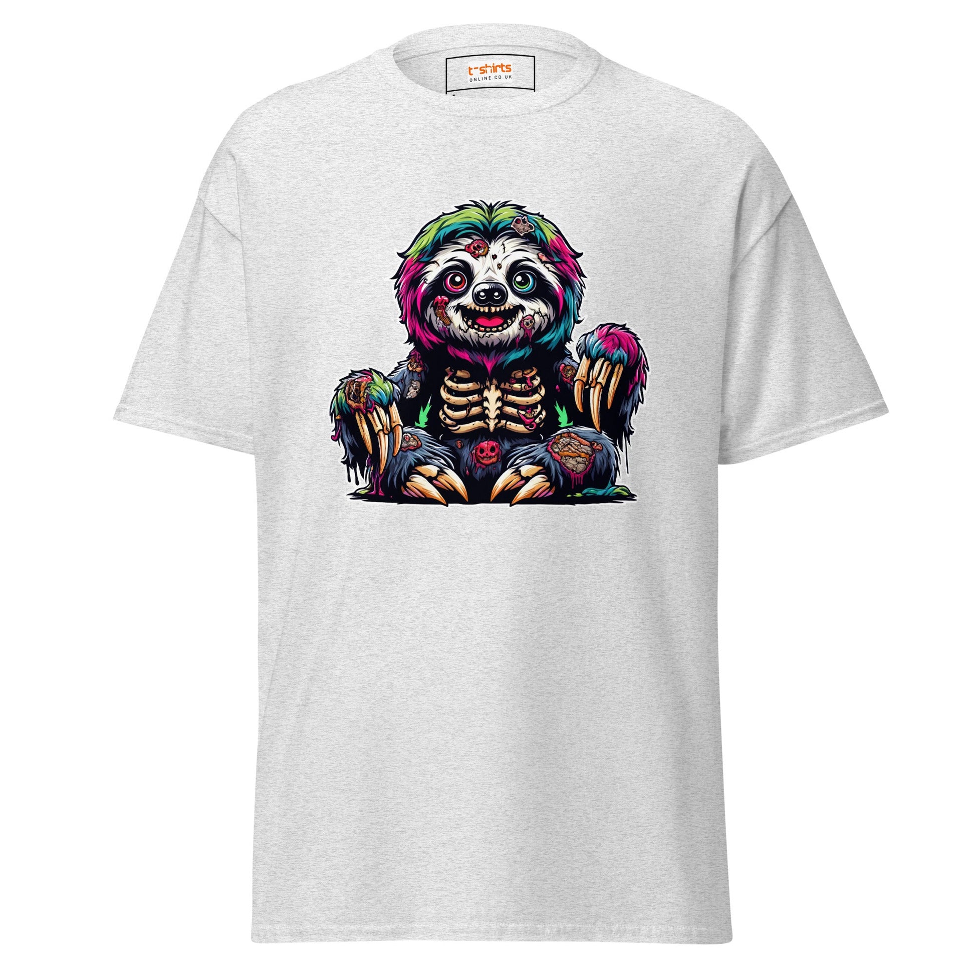 Zombie Sloth | Sloth T-Shirt - Ash - T-Shirts Online