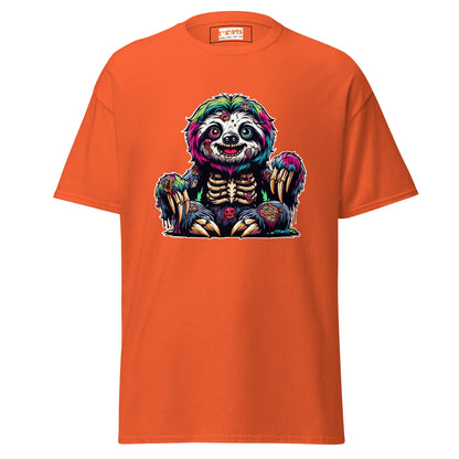 Zombie Sloth | Sloth T-Shirt - Orange - T-Shirts Online