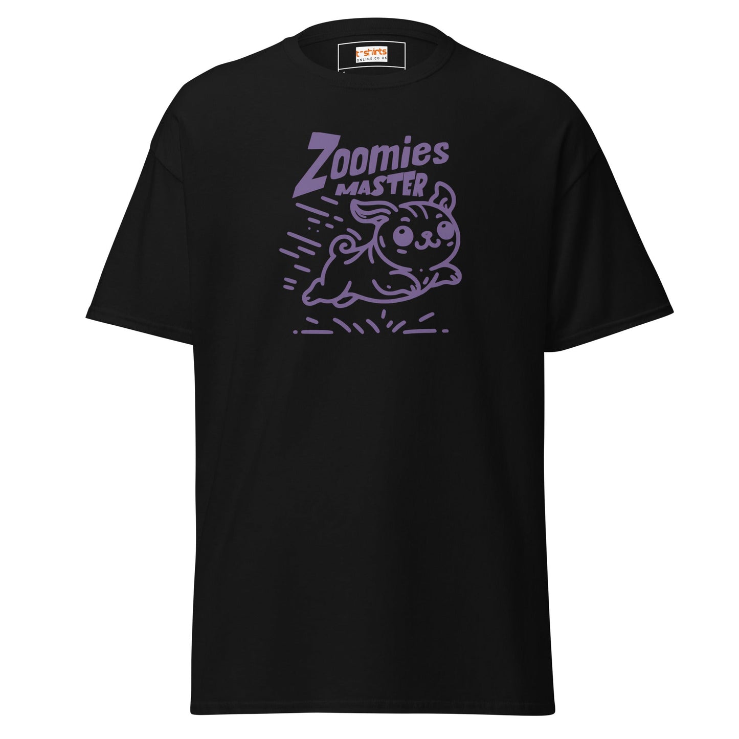 Zoomies Master | Bold Dog T-Shirt - Black - T-Shirts Online