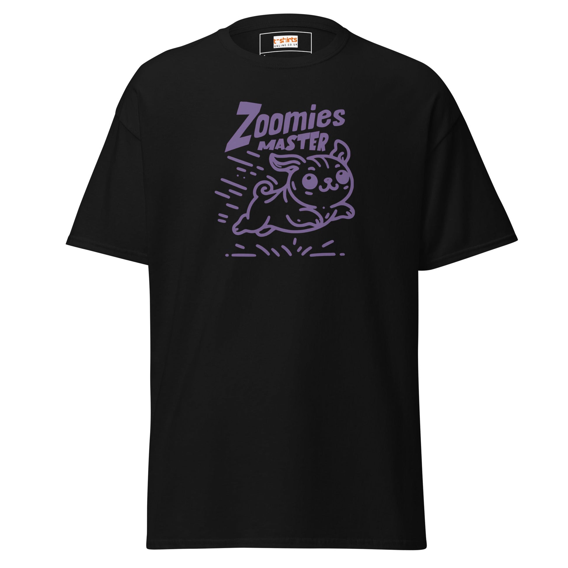 Zoomies Master | Bold Dog T-Shirt - Black - T-Shirts Online