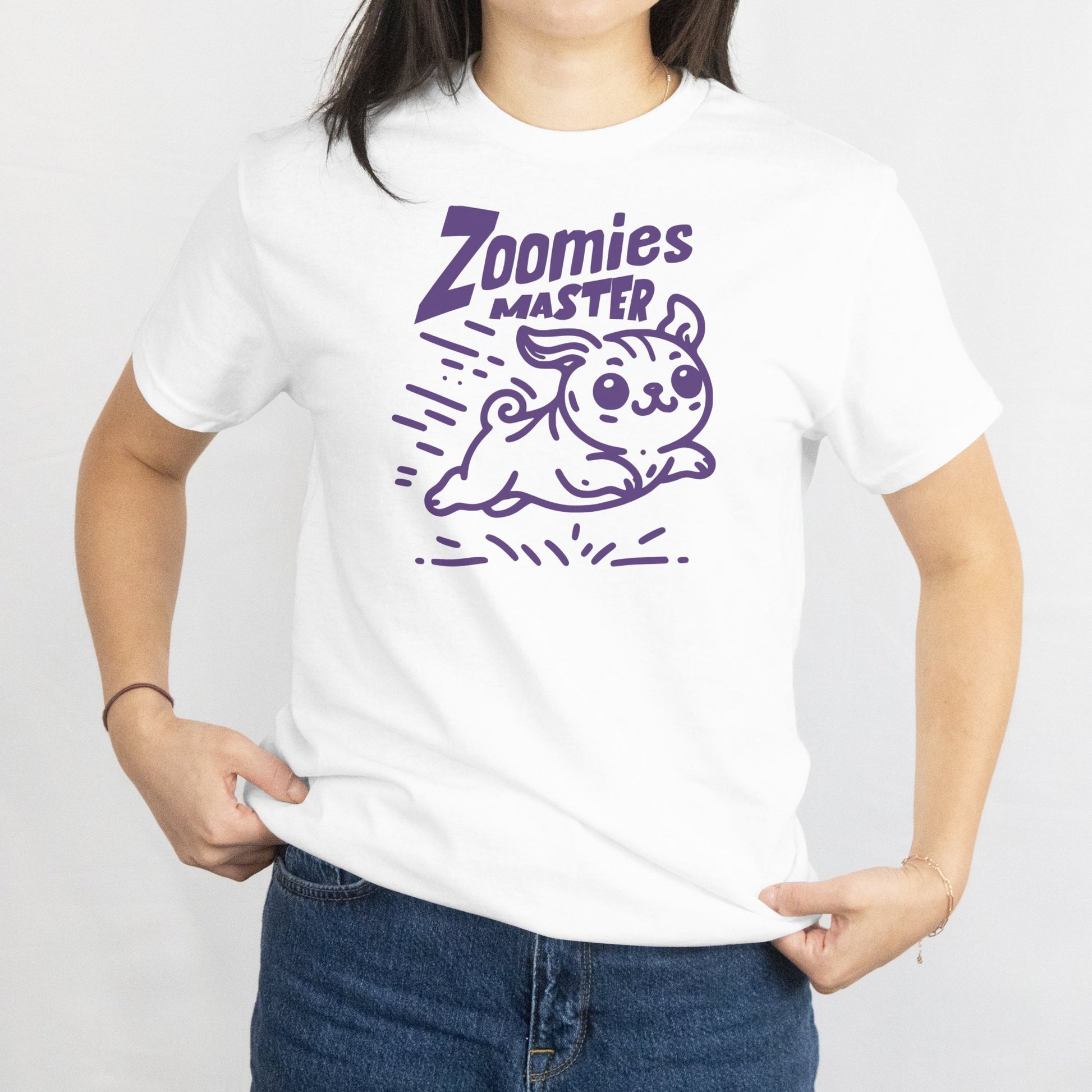 Zoomies Master | Bold Dog T-Shirt - Black - T-Shirts Online