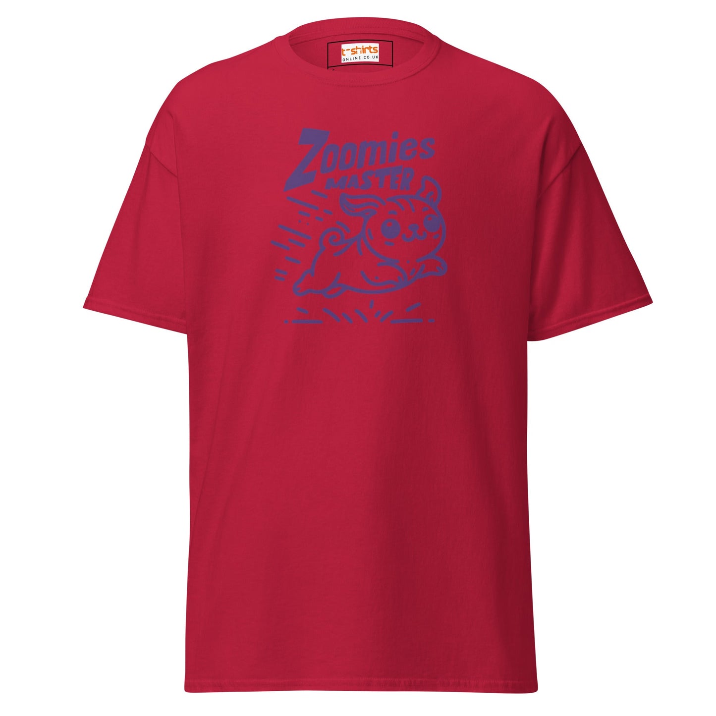 Zoomies Master | Bold Dog T-Shirt - Cardinal - T-Shirts Online