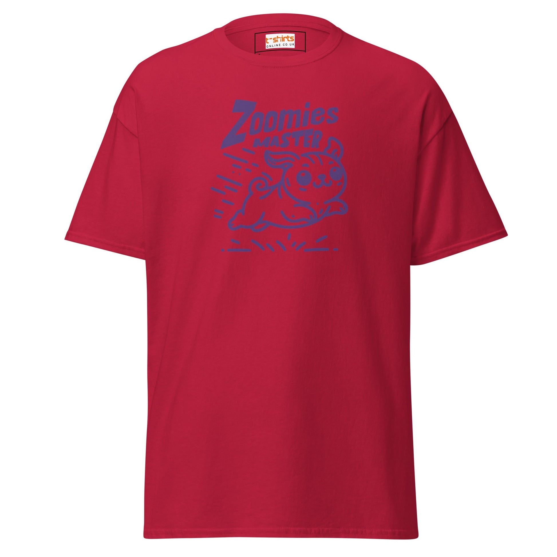 Zoomies Master | Bold Dog T-Shirt - Cardinal - T-Shirts Online