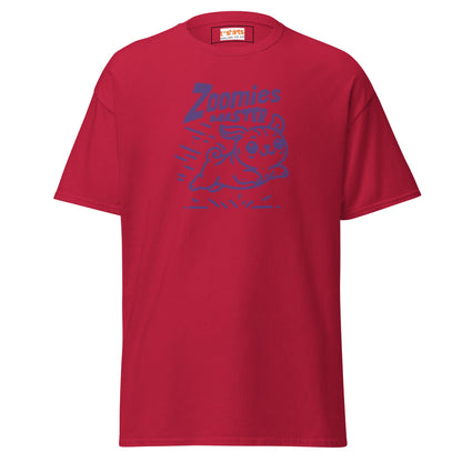 Zoomies Master | Bold Dog T-Shirt - Cardinal - T-Shirts Online