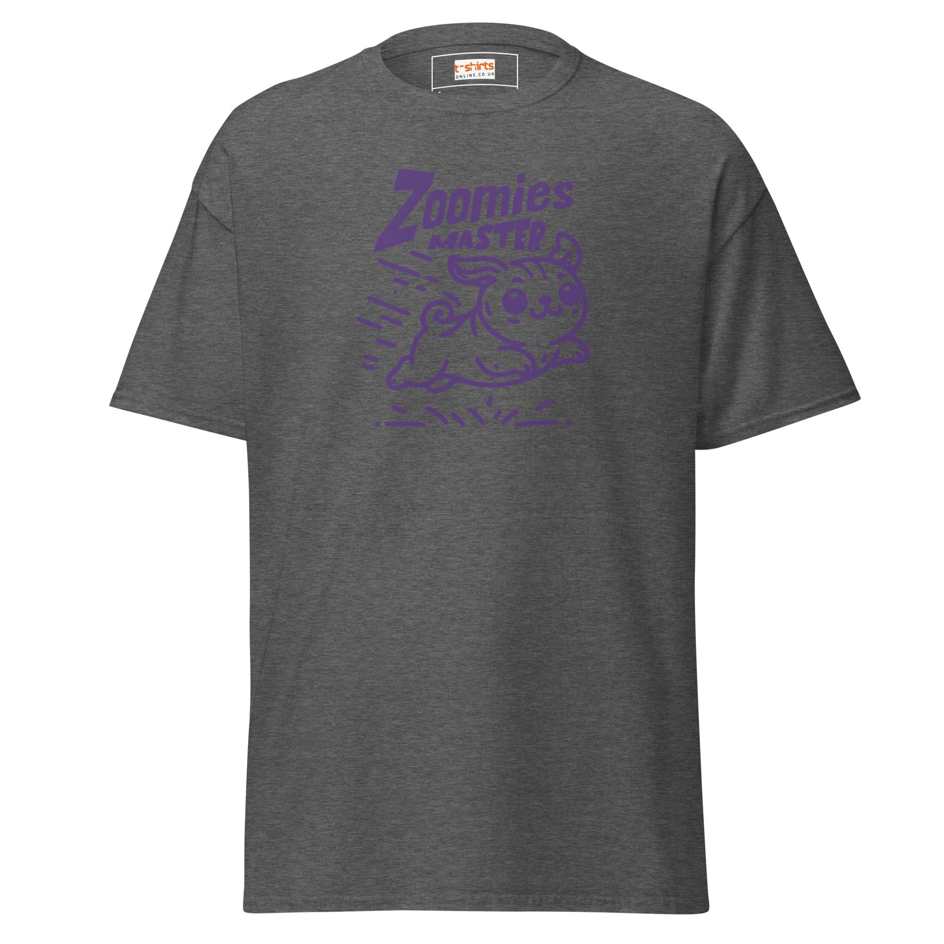 Zoomies Master | Bold Dog T-Shirt - Dark Heather - T-Shirts Online