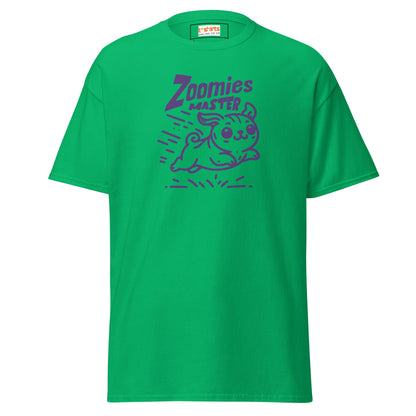 Zoomies Master | Bold Dog T-Shirt - Irish Green - T-Shirts Online
