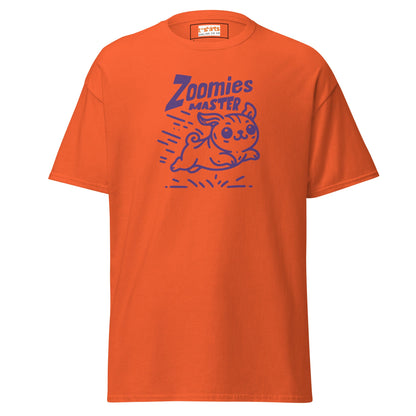 Zoomies Master | Bold Dog T-Shirt - Orange - T-Shirts Online