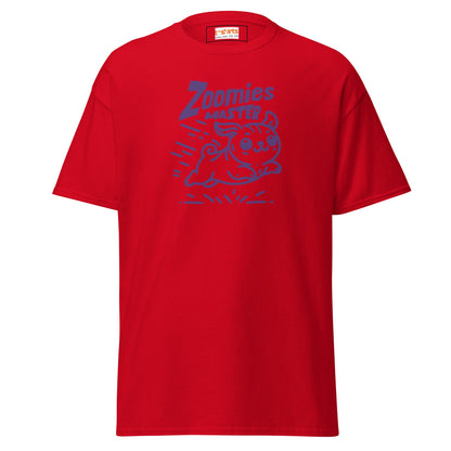 Zoomies Master | Bold Dog T-Shirt - Red - T-Shirts Online