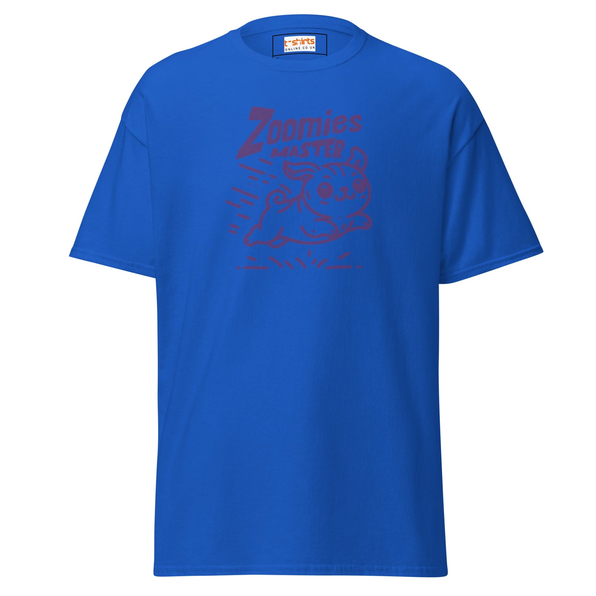 Zoomies Master | Bold Dog T-Shirt - Royal - T-Shirts Online