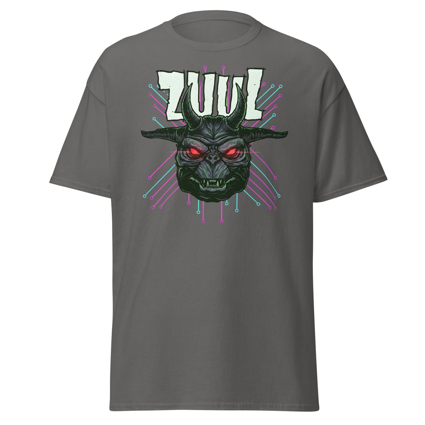 Zuul T-Shirt - Ghostbusters Demon Gatekeeper Tee - Charcoal - T-Shirts Online