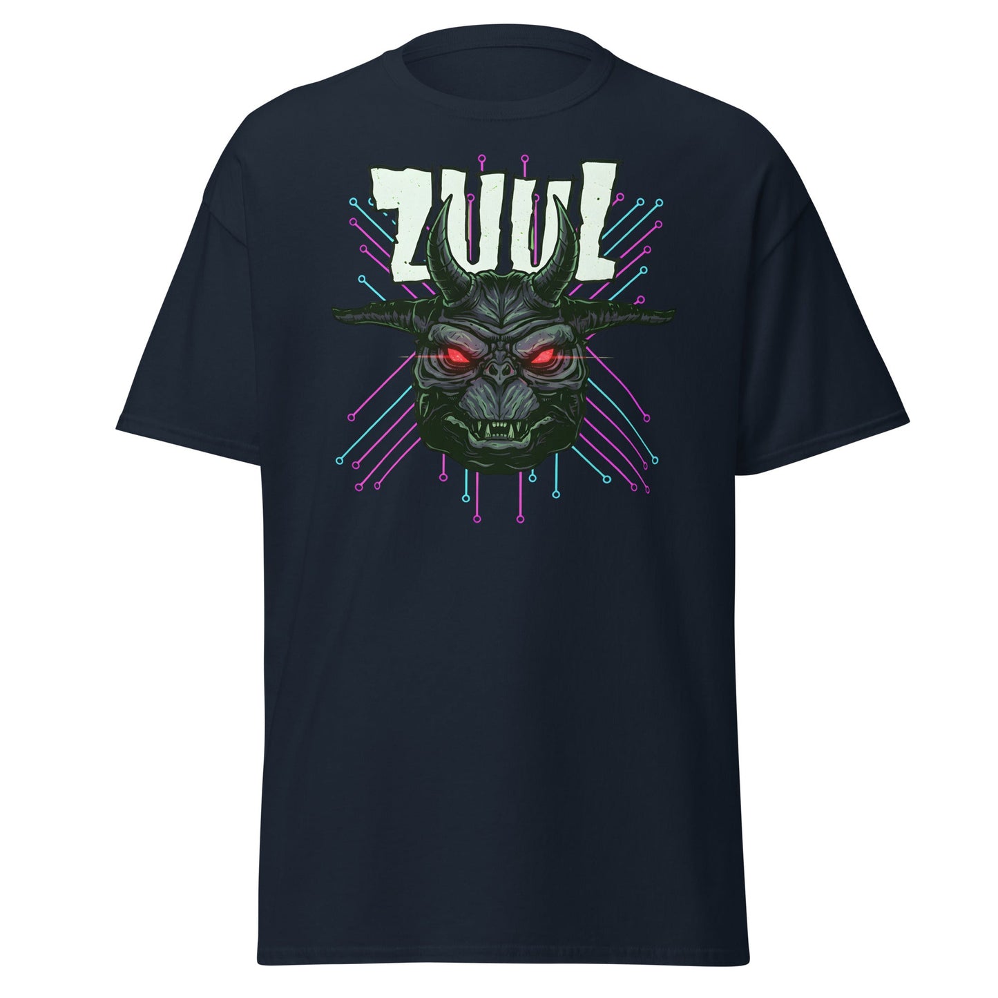 Zuul T-Shirt - Ghostbusters Demon Gatekeeper Tee - Navy - T-Shirts Online