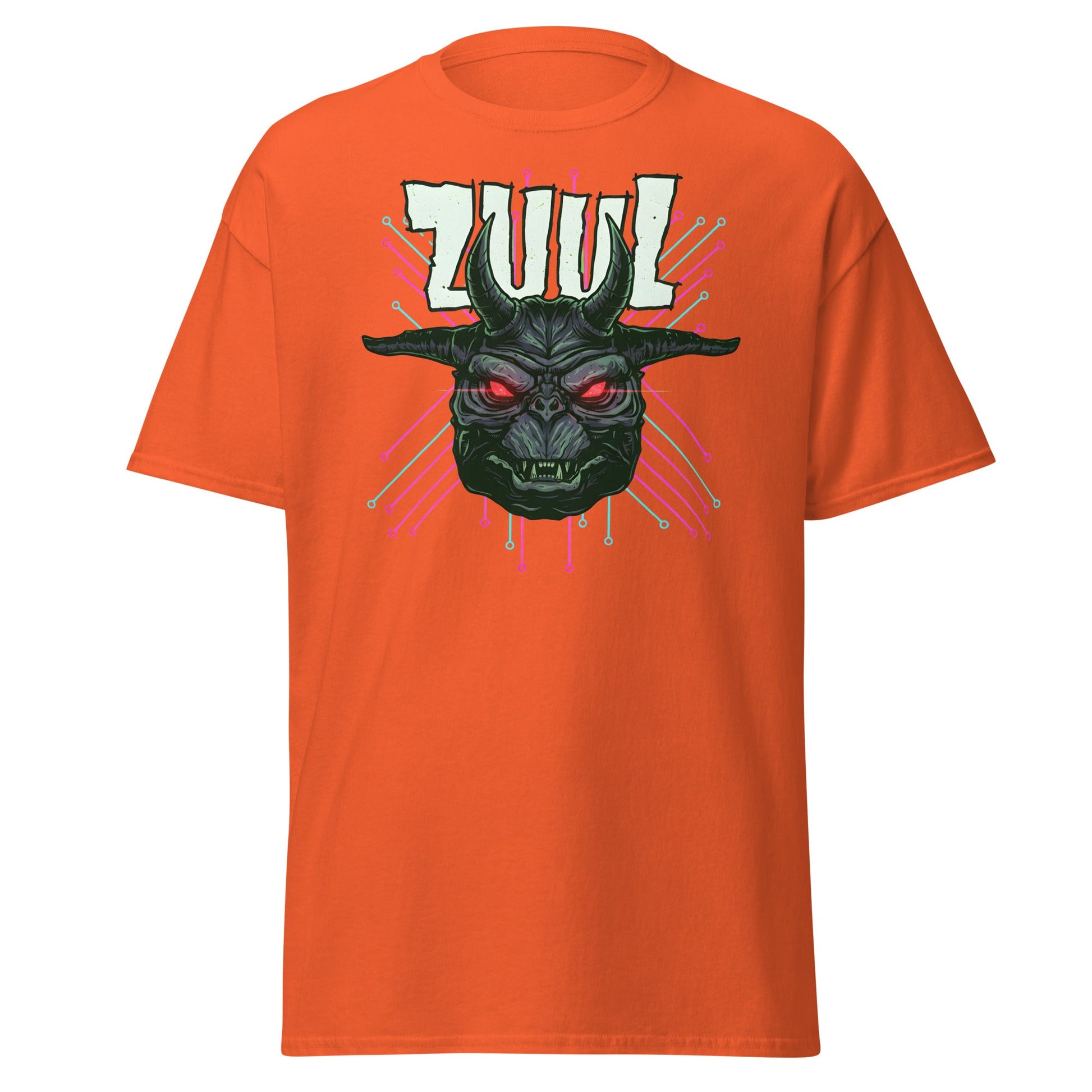 Zuul T-Shirt - Ghostbusters Demon Gatekeeper Tee - Orange - T-Shirts Online