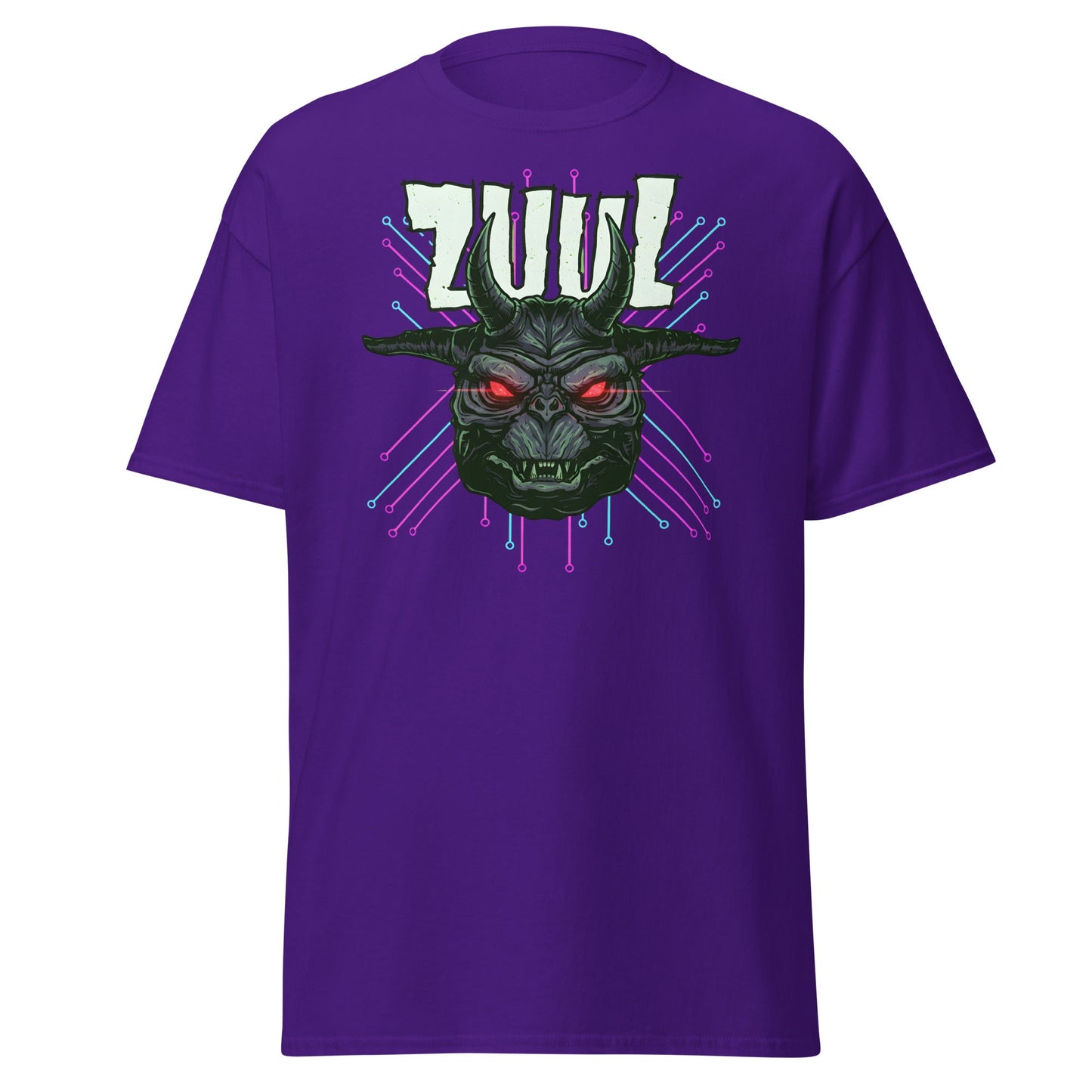 Zuul T-Shirt - Ghostbusters Demon Gatekeeper Tee - Purple - T-Shirts Online