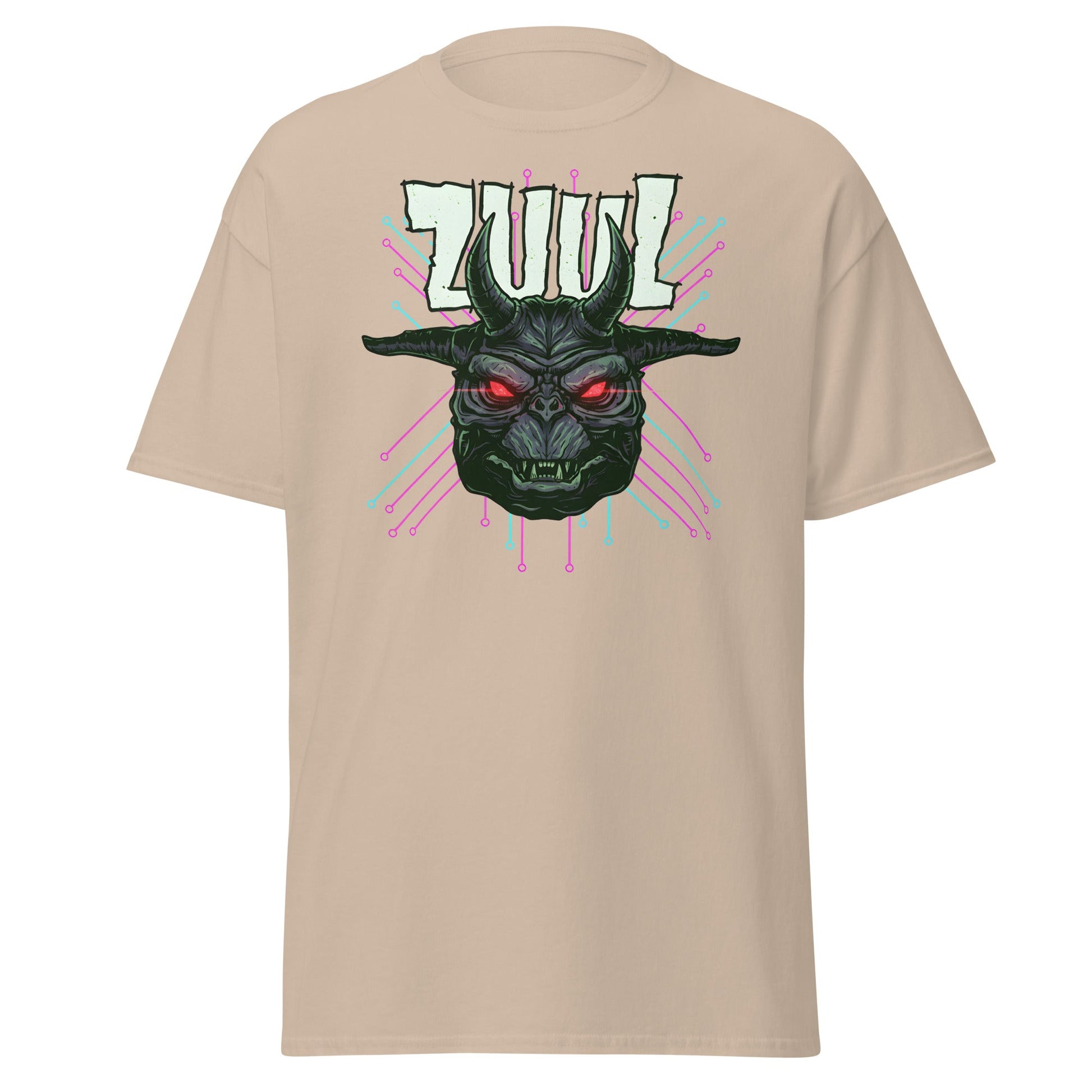 Zuul T-Shirt - Ghostbusters Demon Gatekeeper Tee - Sand - T-Shirts Online
