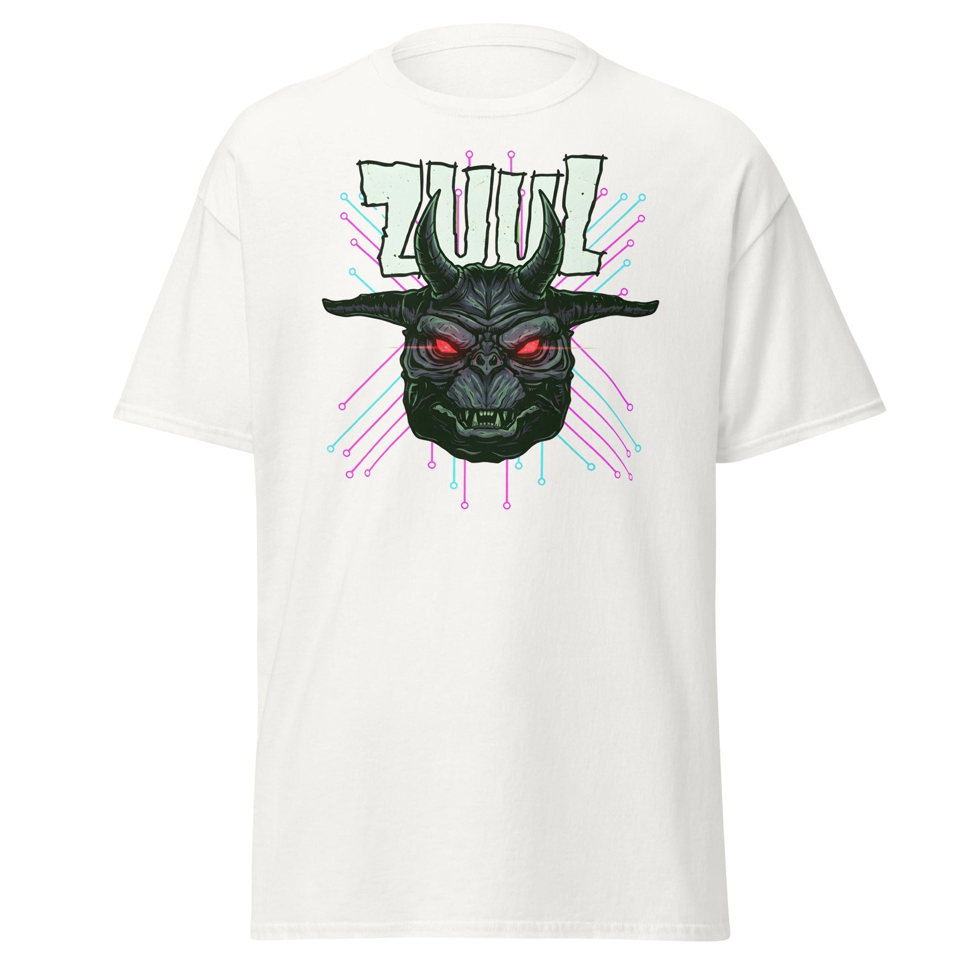 Zuul T-Shirt - Ghostbusters Demon Gatekeeper Tee - White - T-Shirts Online